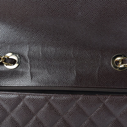 Chanel Caviar Quilted Jumbo Single Flap Brown 12 of 12