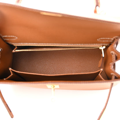 Hermes Epsom Kelly Sellier 25 Gold 5 of 11