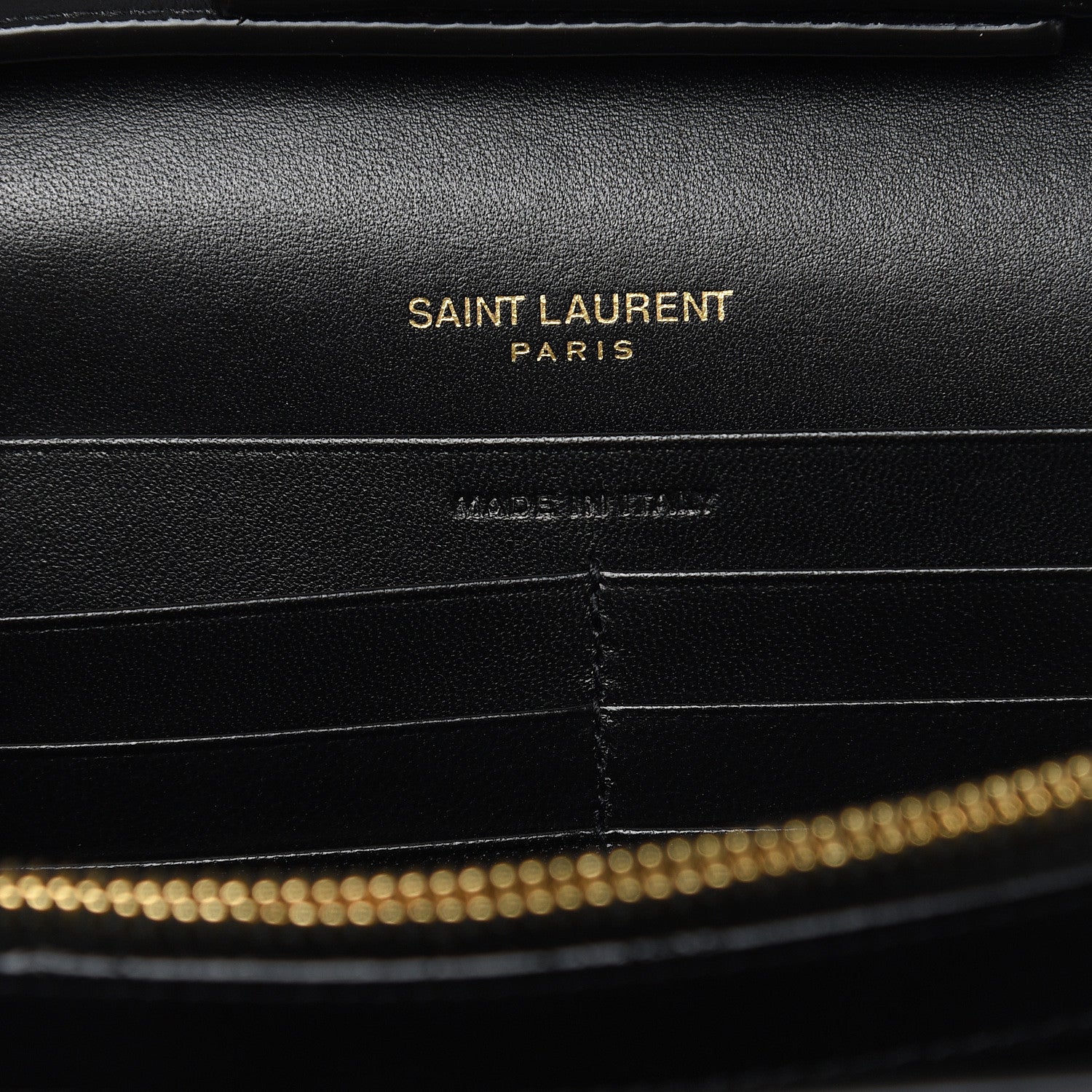 Saint Laurent Calf Hair Monogram Chain Wallet Leopard 6 of 14
