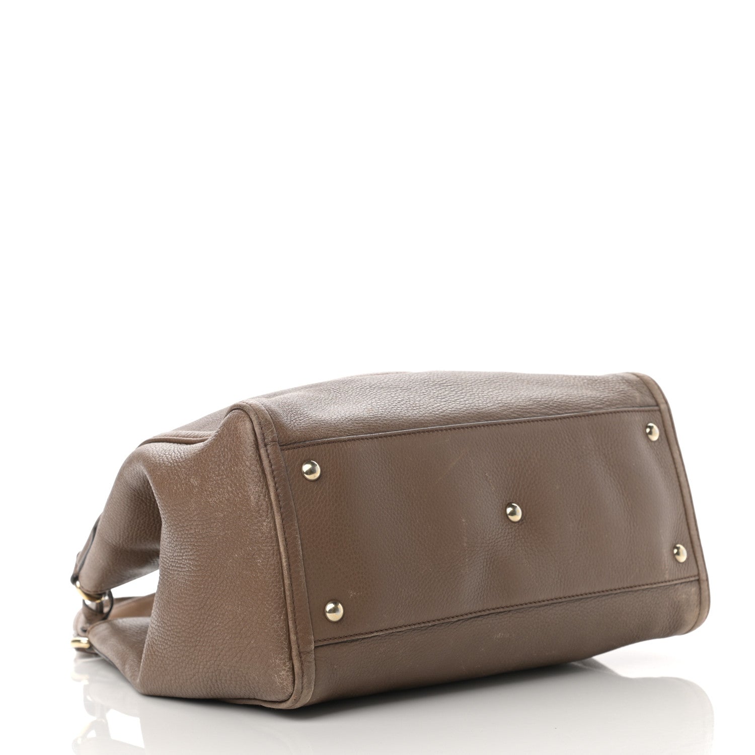 Gucci Pebbled Calfskin Medium Soho Shoulder Bag Brown 4 of 24