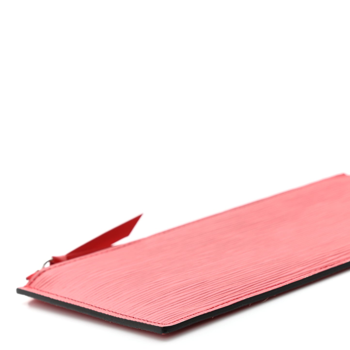 Epi Felicie Chain Wallet Zippered Insert Coquelicot