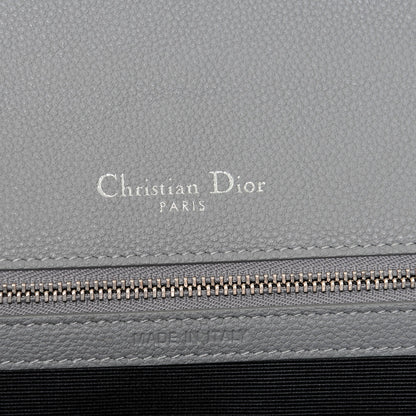 Christian Dior Grained Calfskin Large Diorama Flap Bag Grey 6 of 6