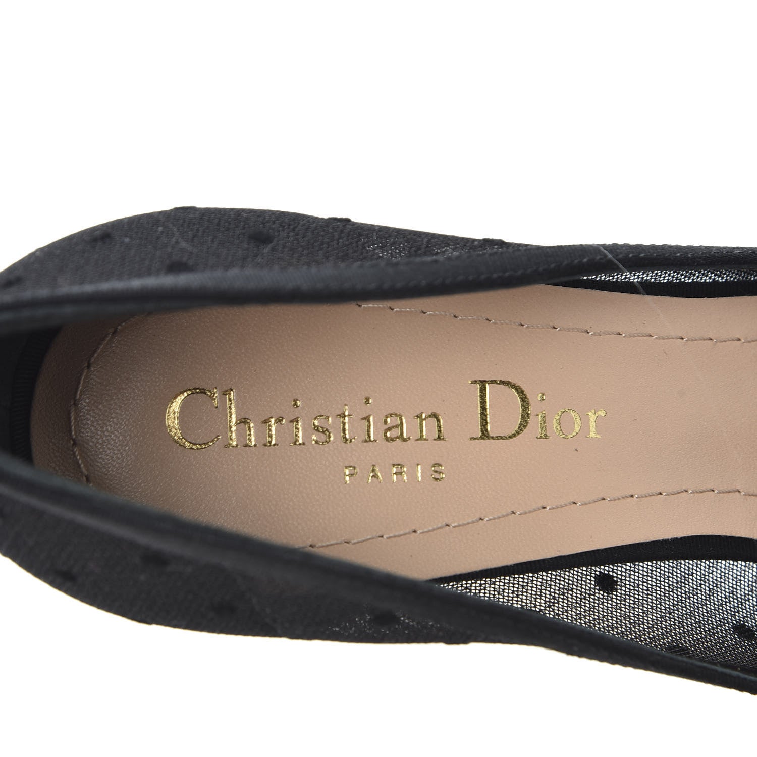 Christian Dior Grosgrain Plumetis Dior Blossom Pump 36 Black 7 of 9