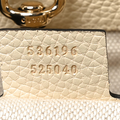 Gucci Pebbled Calfskin Medium Soho Chain Shoulder Bag Off White 7 of 10