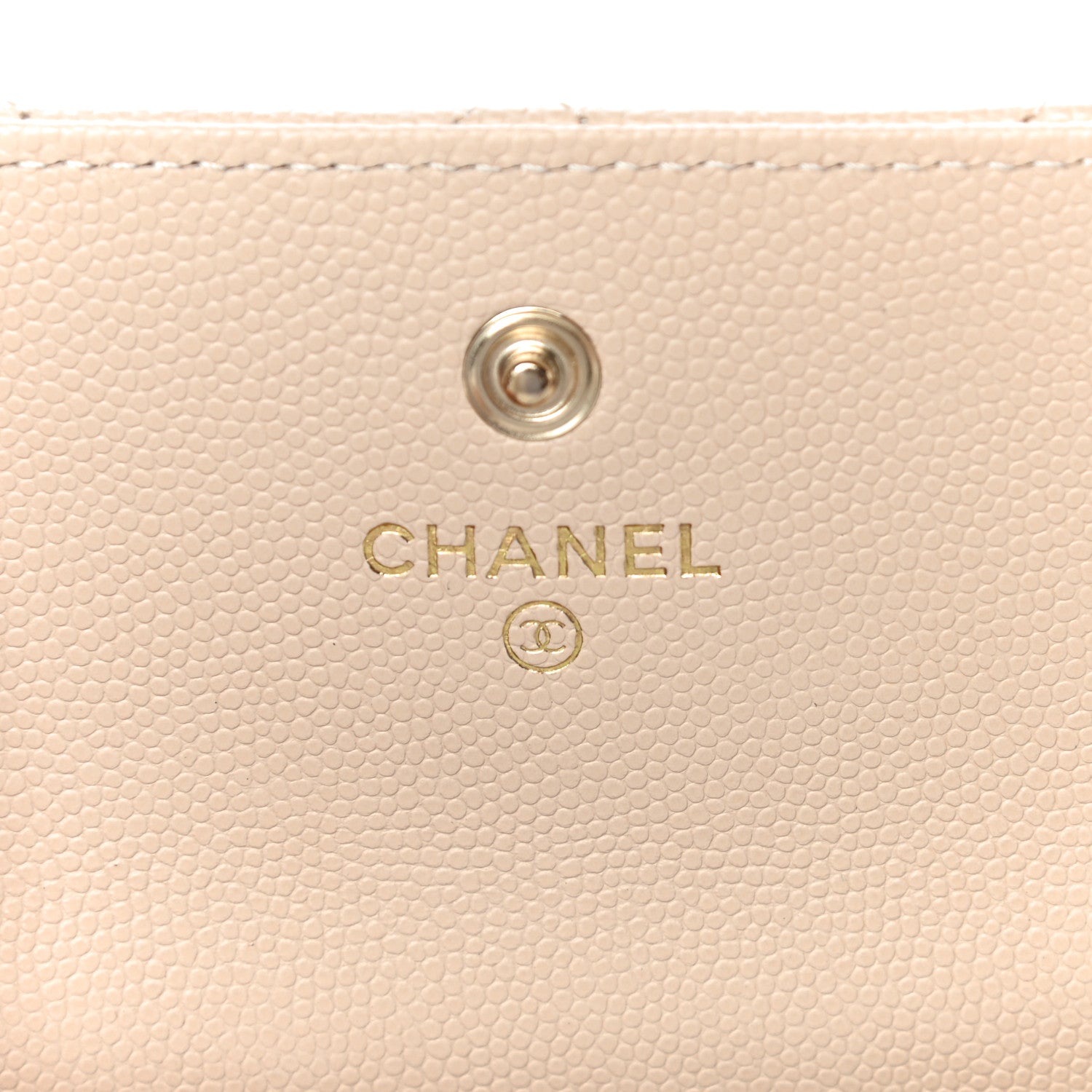 Chanel Caviar Pearl Quilted Coco Candy Flap Card Holder Beige 6 of 12