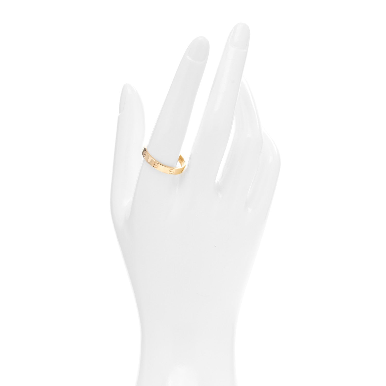 Cartier 18K Yellow Gold 3.5mm LOVE Wedding Band Ring 63 10.25 2 of 5