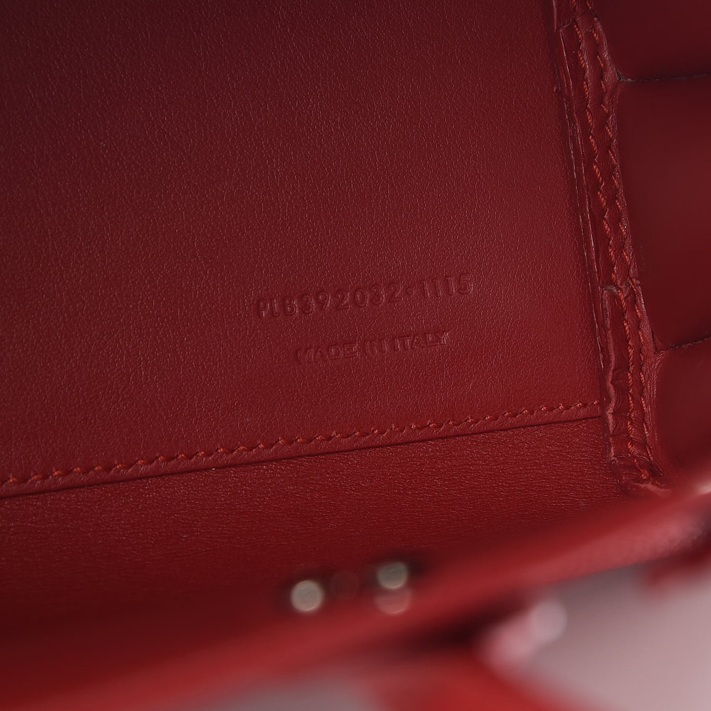 Grained Calfskin Baby Sac De Jour Red