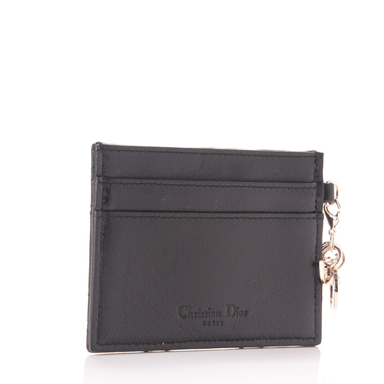 Christian Dior Lambskin Cannage Lady Dior Card Holder Black 3 of 6