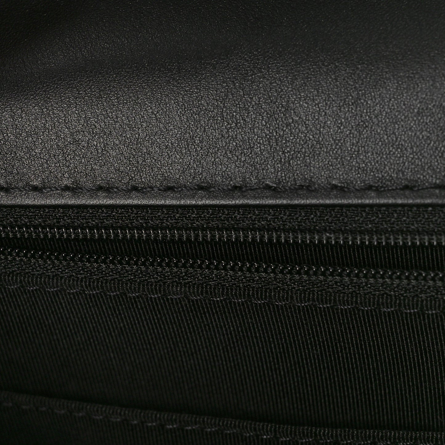 Calfskin Quilted Strap Into Flap Bag Black Brown