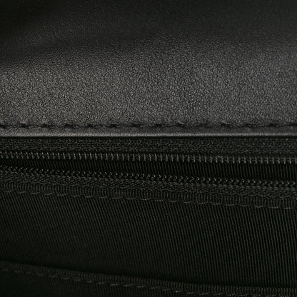 Chanel Calfskin Quilted Strap Into Flap Bag Black Brown 11 of 12
