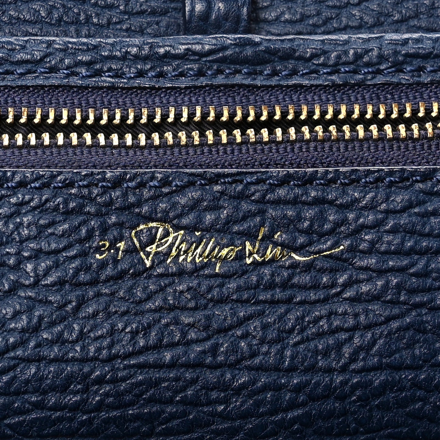 Textured Calfskin Large Pashli Satchel Ink