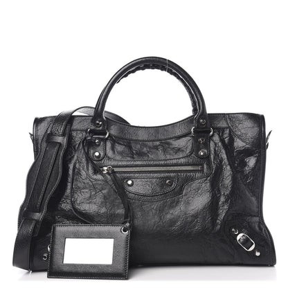 Balenciaga Agneau Classic Silver Hardware City Black 1 of 9