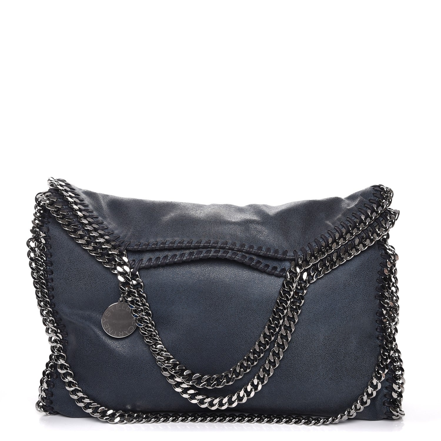 Stella McCartney Shaggy Deer Falabella Fold Over Tote Blue 1 of 7