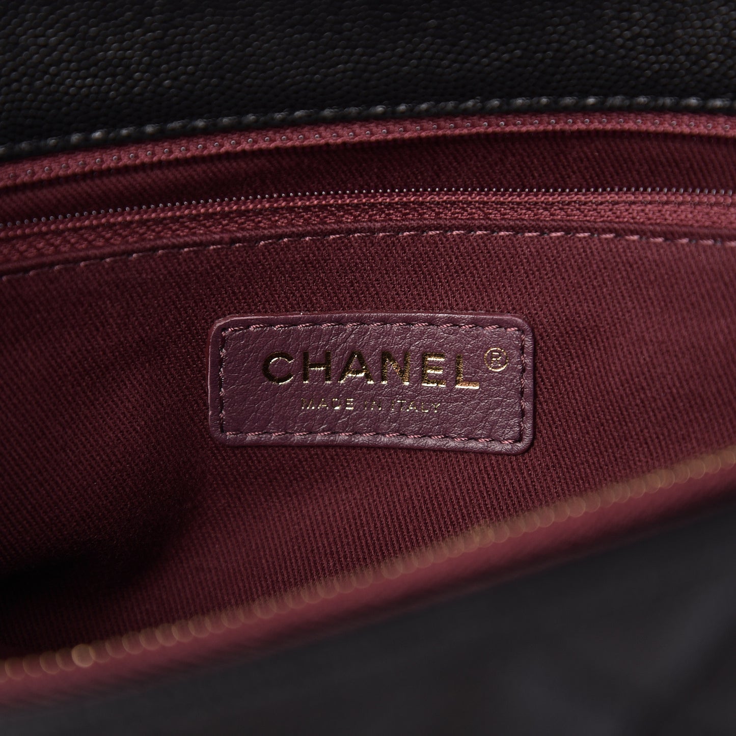 Caviar Quilted Small Coco Handle Flap Black