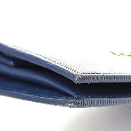 Prada Vitello Move Bi-Fold Wallet Bleuette 11 of 15