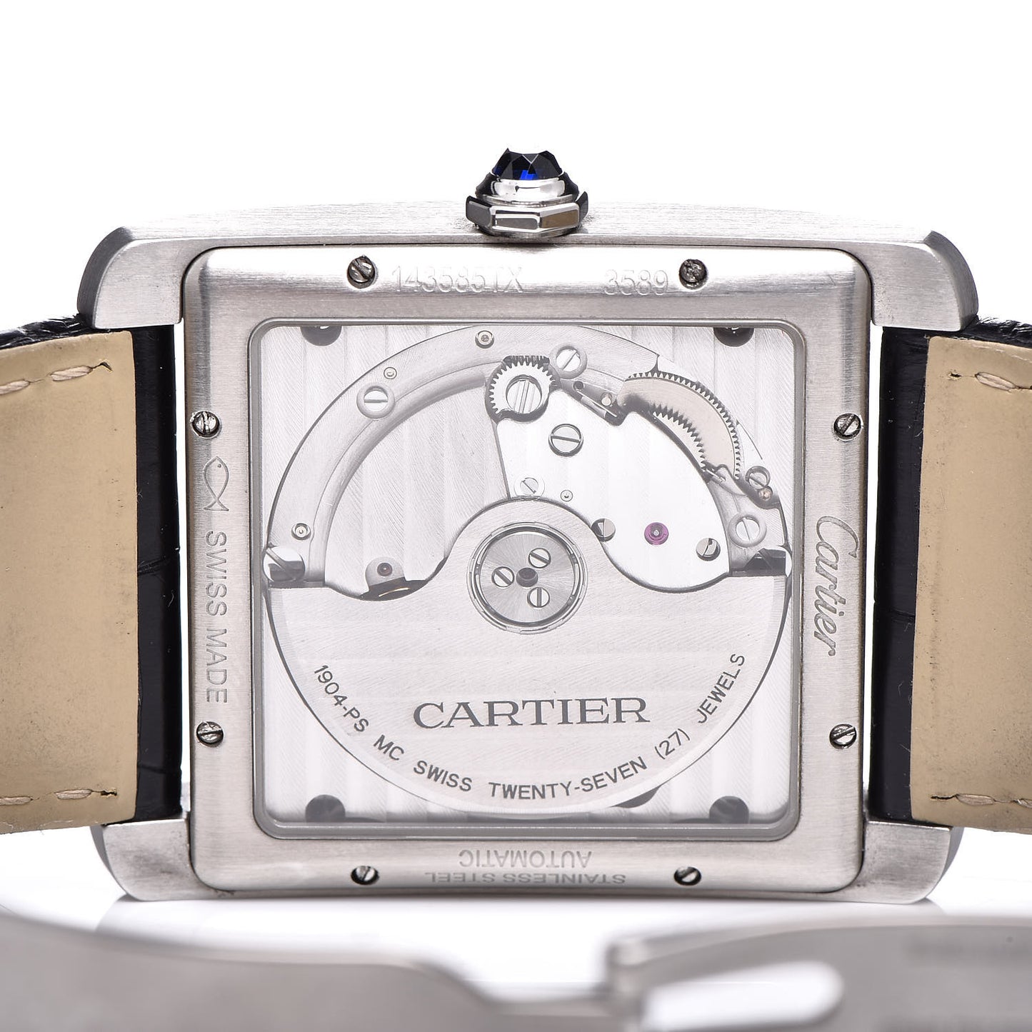 Stainless Steel Alligator 34mm Tank MC Automatic Watch