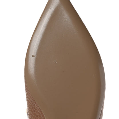Valentino Garavani Pebbled Calfskin Rockstud Ballerina Flats 38.5 Poudre 8 of 8