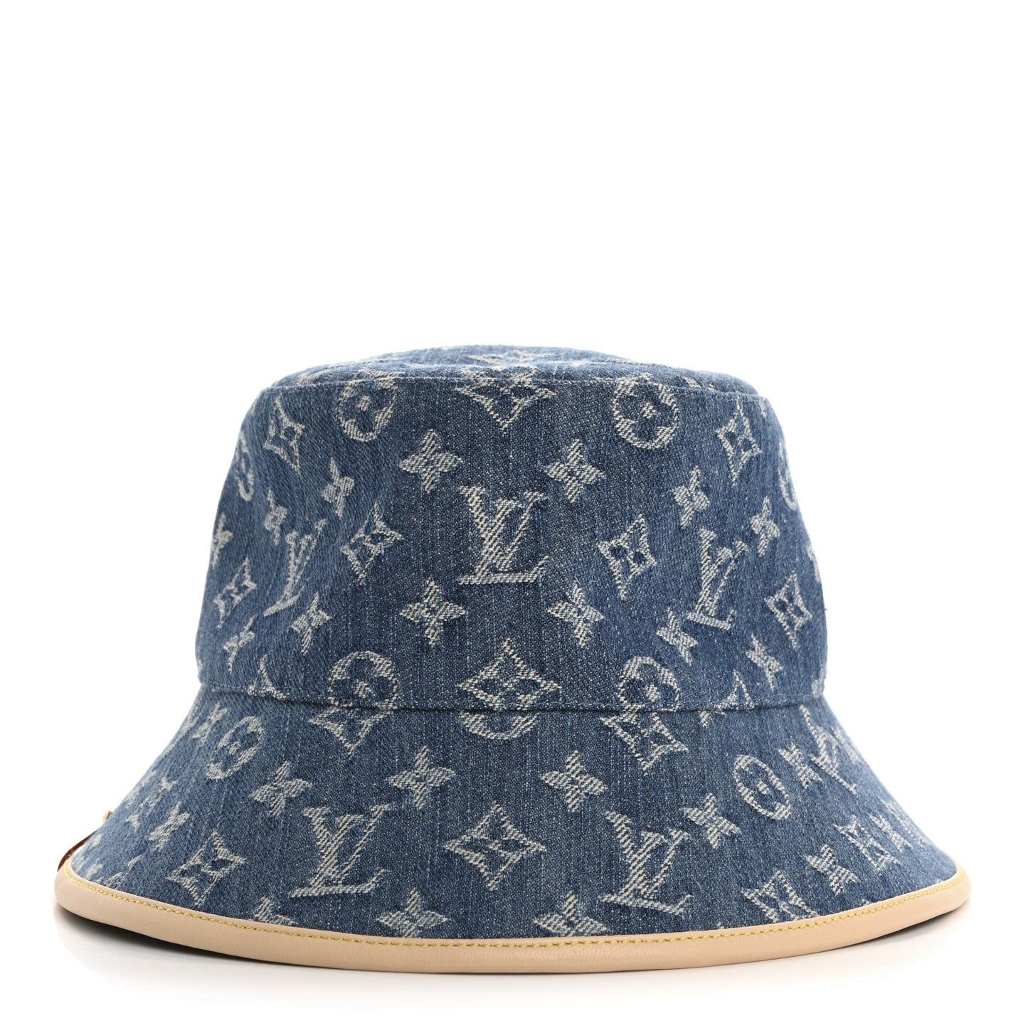 Monogram Denim Jacquard LV Remix Bucket Hat Blue