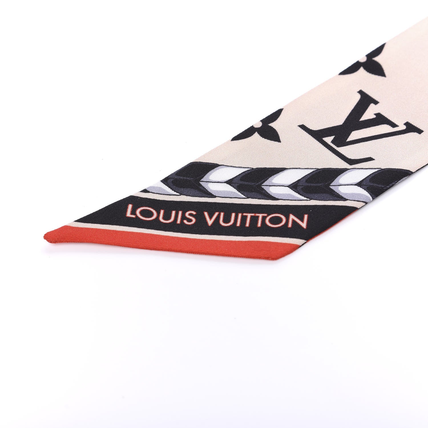 Louis Vuitton Silk Monogram LV Crafty Bi Color BB Bandeau Black Cream 2 of 3