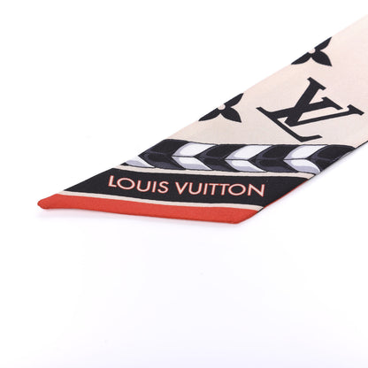 Louis Vuitton Silk Monogram LV Crafty Bi Color BB Bandeau Black Cream 2 of 3