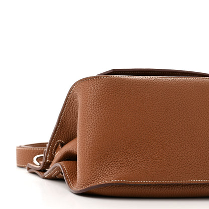 Hermes Taurillon Clemence Jypsiere 28 Gold 9 of 12