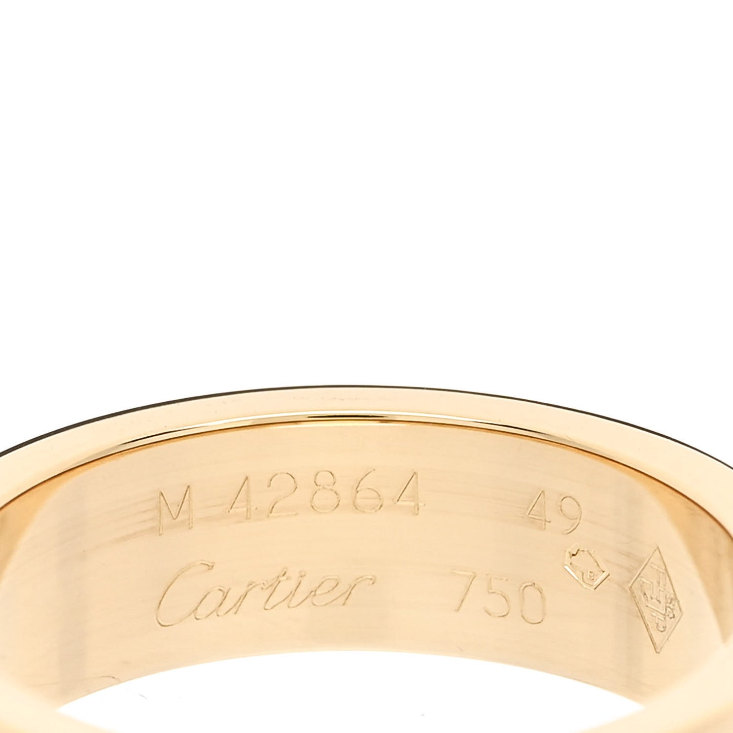 18K Yellow Gold 5.5mm LOVE Ring 49 4.75