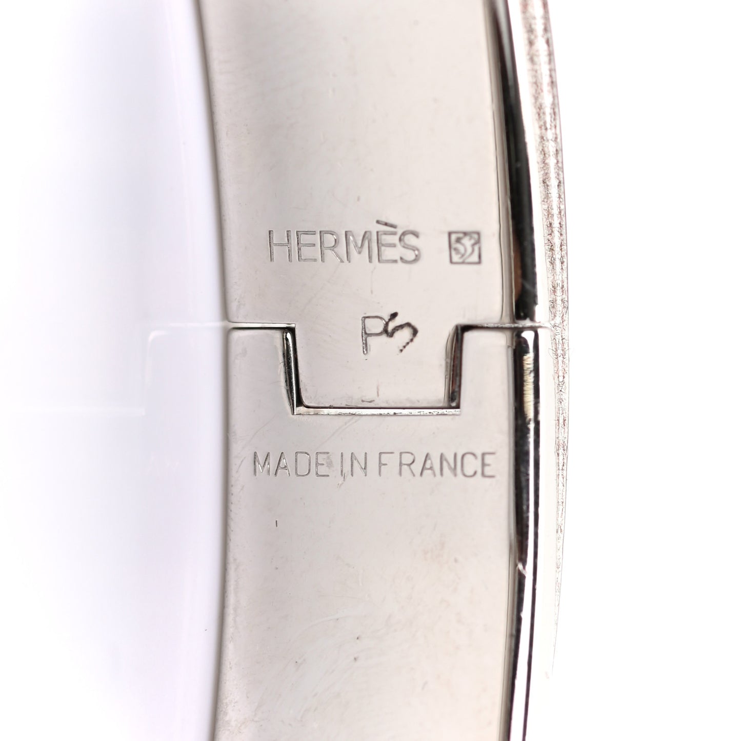 Enamel Narrow Clic Clac H Bracelet GM Blue Jean