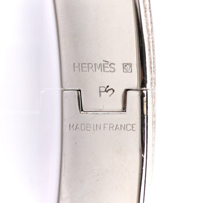 Hermes Enamel Narrow Clic Clac H Bracelet GM Blue Jean 4 of 4