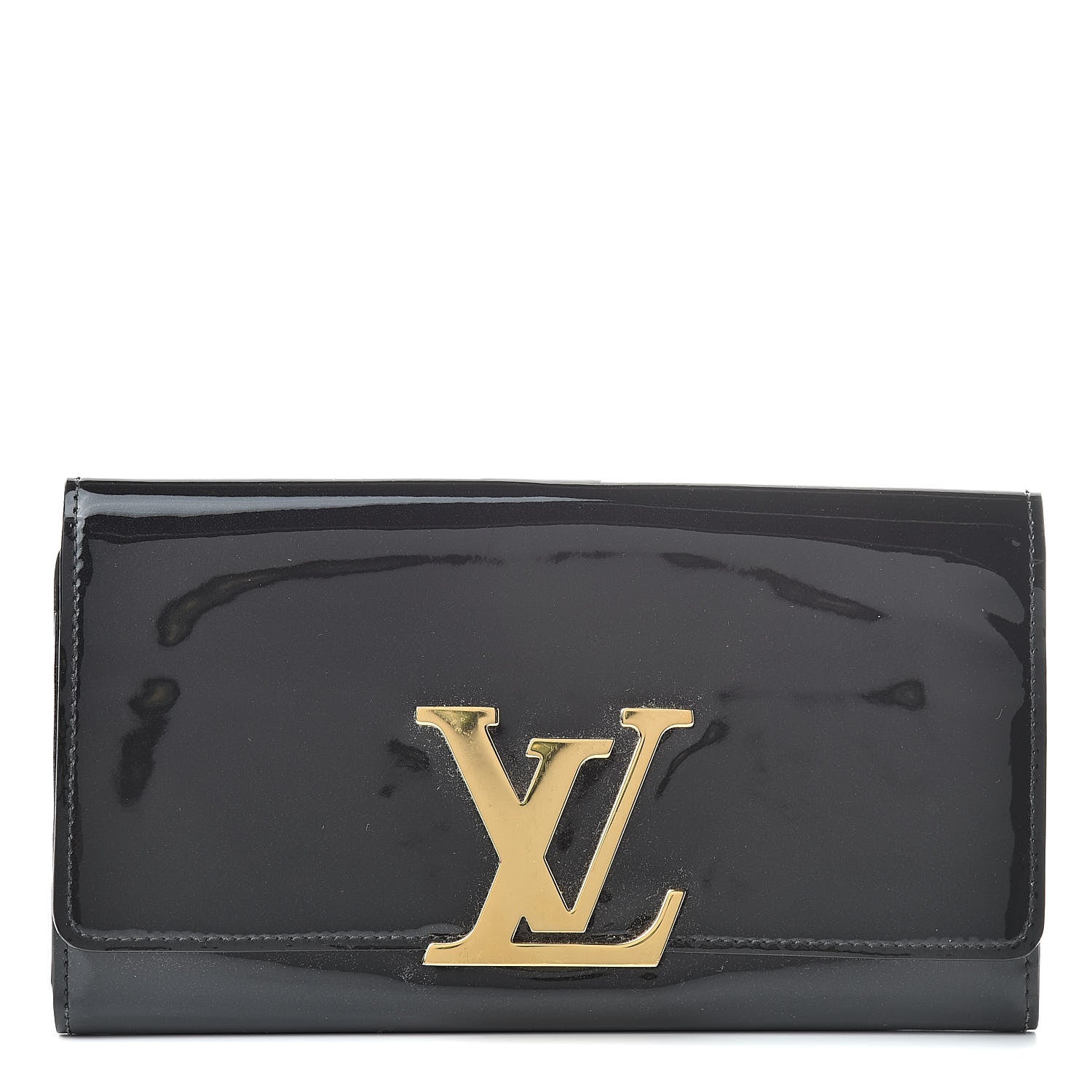 Louis Vuitton Patent Louise Wallet Black 1 of 7