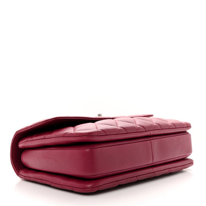 Chanel Lambskin Quilted Medium Trendy CC Flap Dual Handle Bag Dark Pink 4 of 11