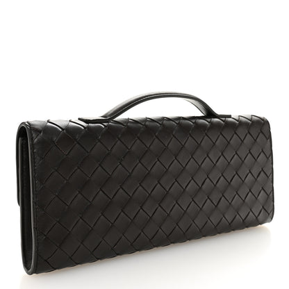 Bottega Veneta Nappa Intrecciato Long Andiamo Top Handle Clutch Fondant 3 of 10