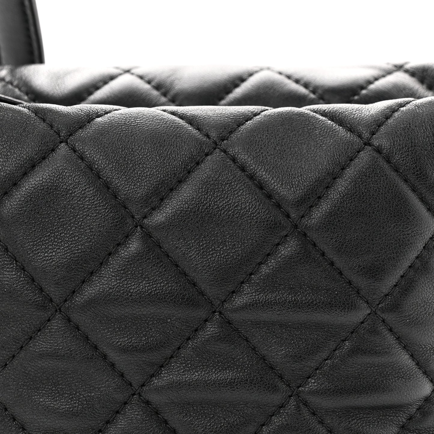 Lambskin Quilted Small Perfect Meeting Hobo Black