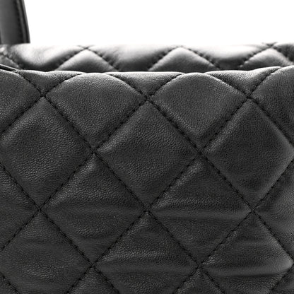 Chanel Lambskin Quilted Small Perfect Meeting Hobo Black 8 of 11