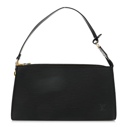 Louis Vuitton Epi Pochette Accessories 24 Black 1 of 10