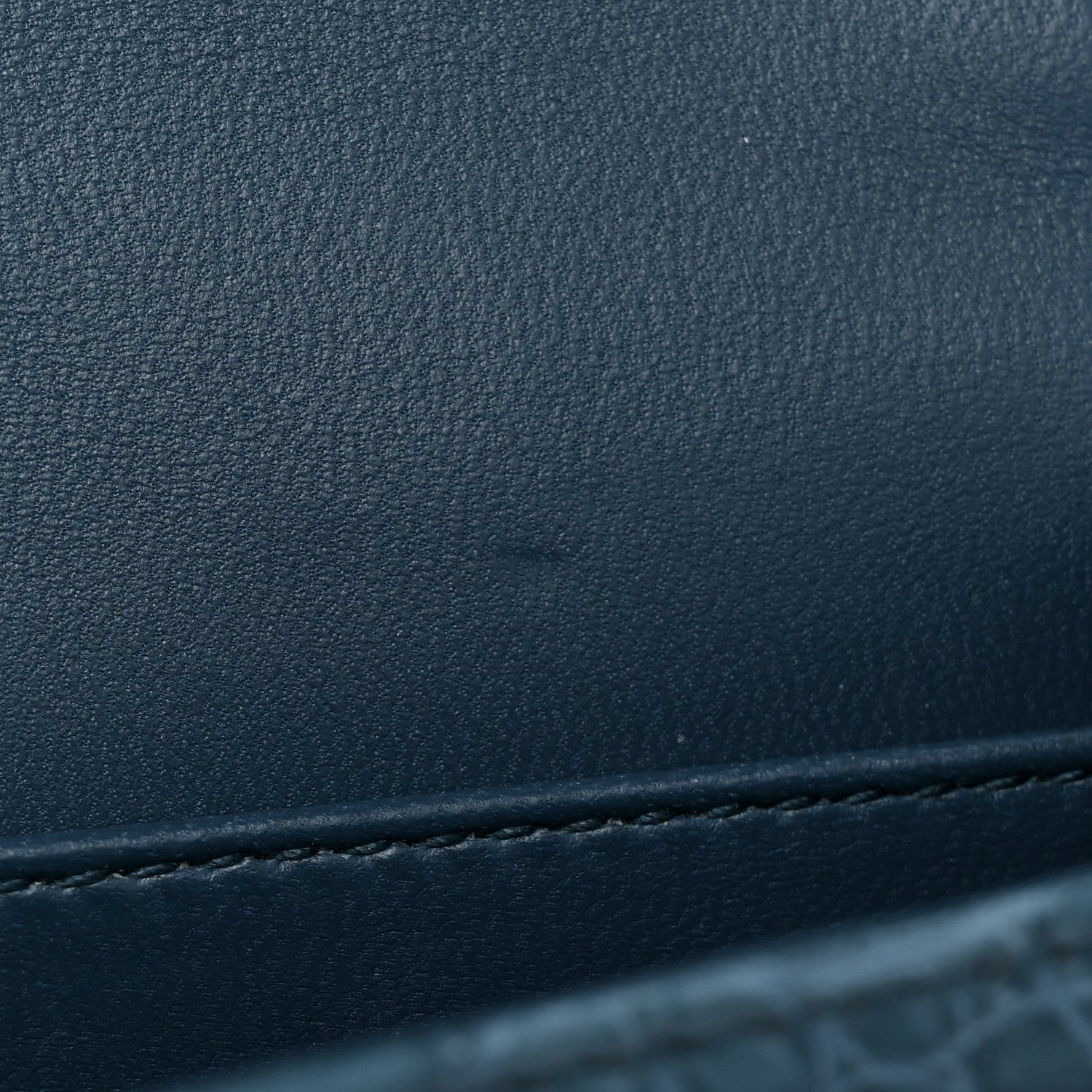 Christian Dior Alligator Lady Dior Pouch Blue 7 of 11