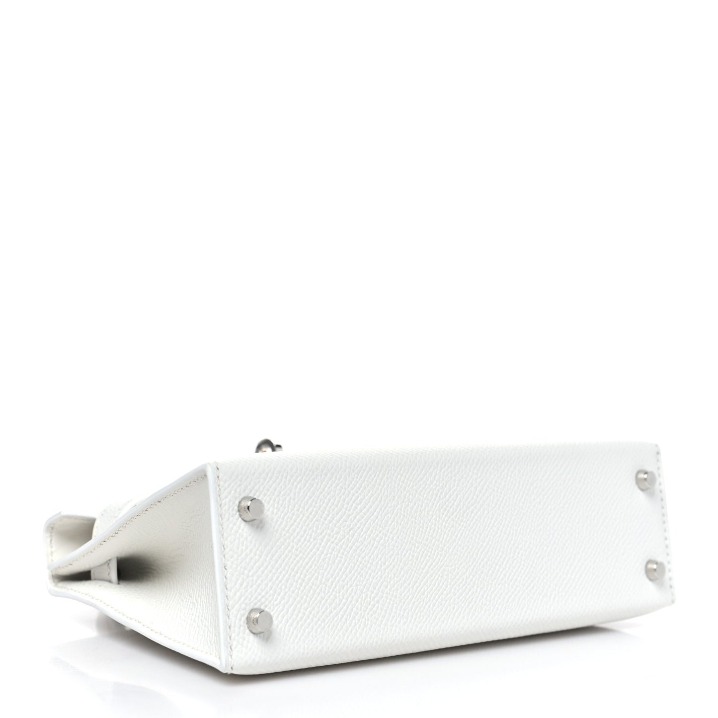 Epsom Mini Kelly Sellier 20 New White