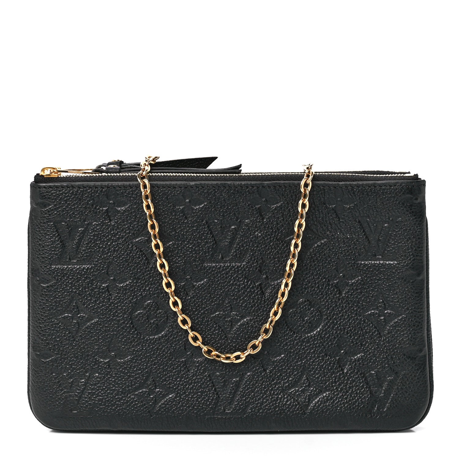 Louis Vuitton Empreinte Double Zip Pochette Black 1 of 11