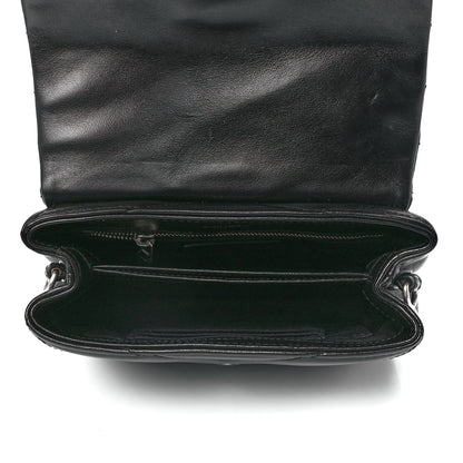 Saint Laurent Calfskin Y Quilted Monogram Toy Loulou Crossbody Bag Black 5 of 12