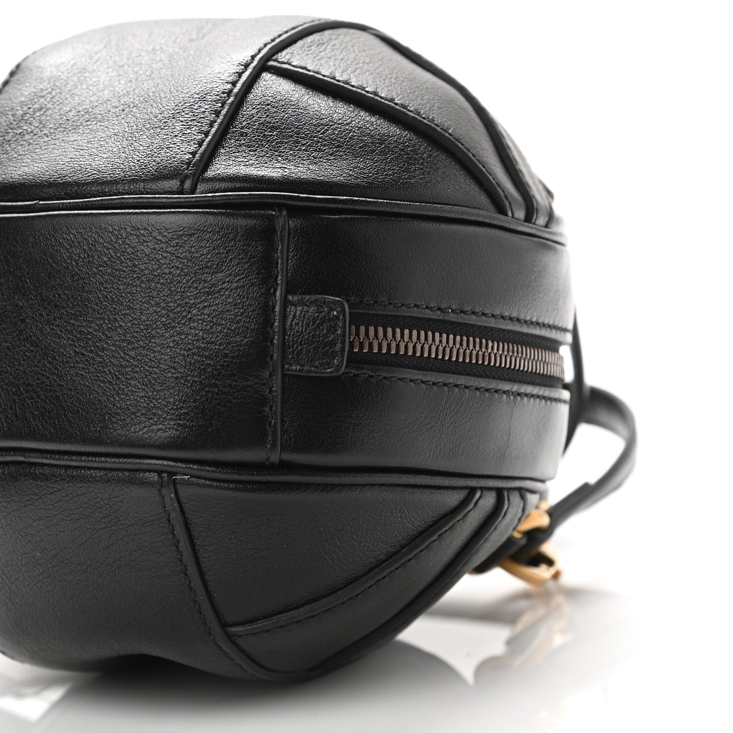 Piuma Lux Energy Mini Tifosa Basketball Shaped Shoulder Bag Black