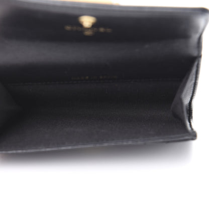 Chanel Lambskin Chevron Quilted Boy Card Holder Wallet Black 5 of 9