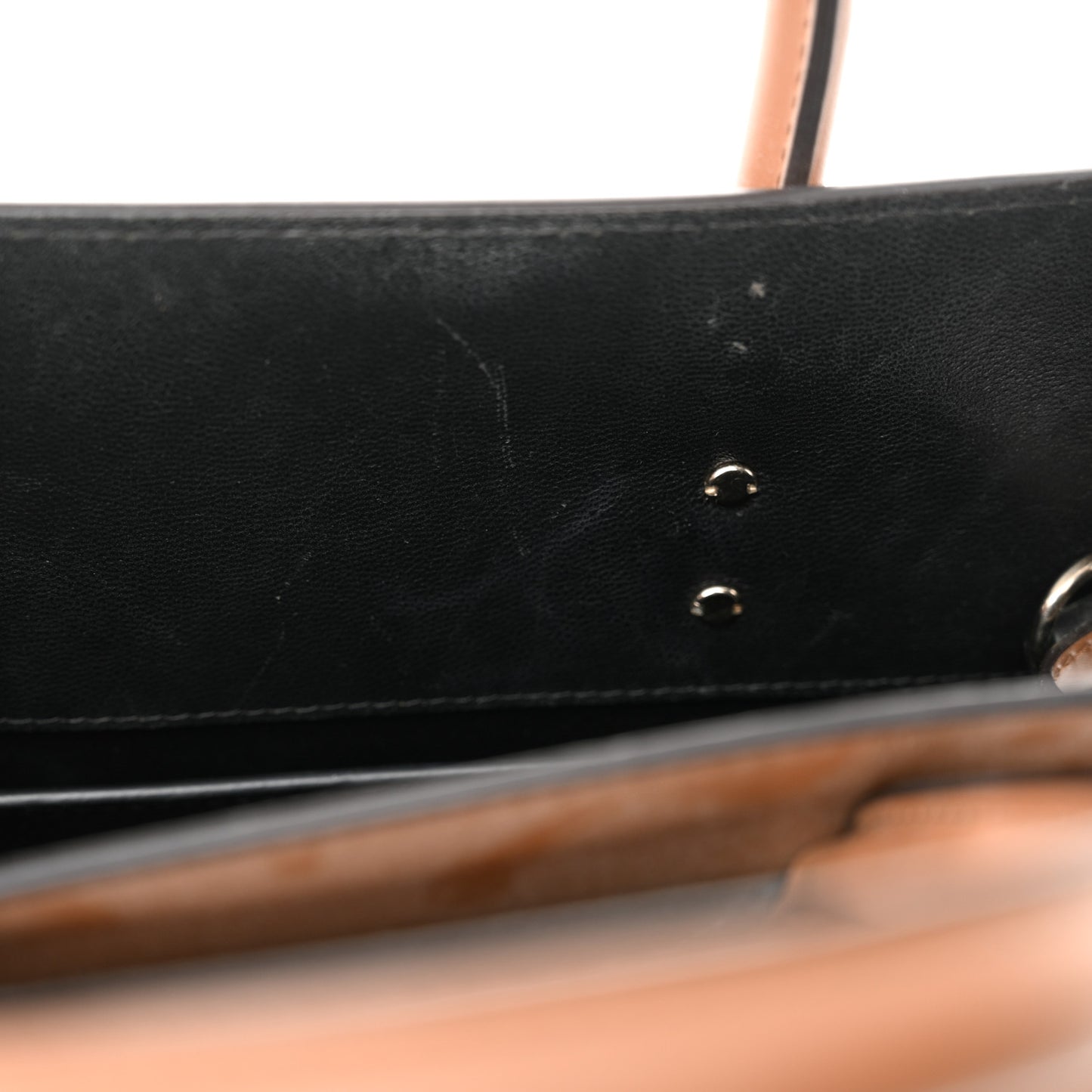 Smooth Calfskin Small Horizon Satchel Caramel