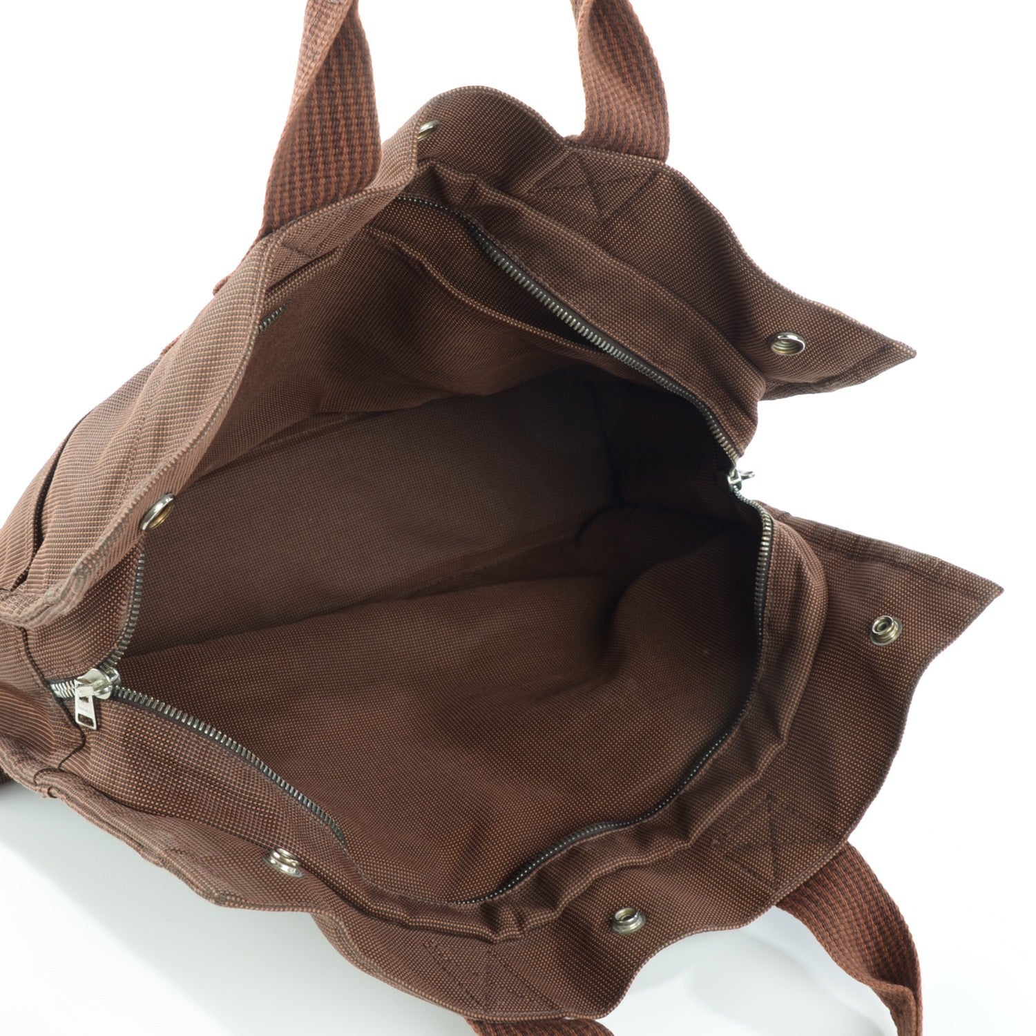 Hermes Canvas Herline MM Tote 6 of 9