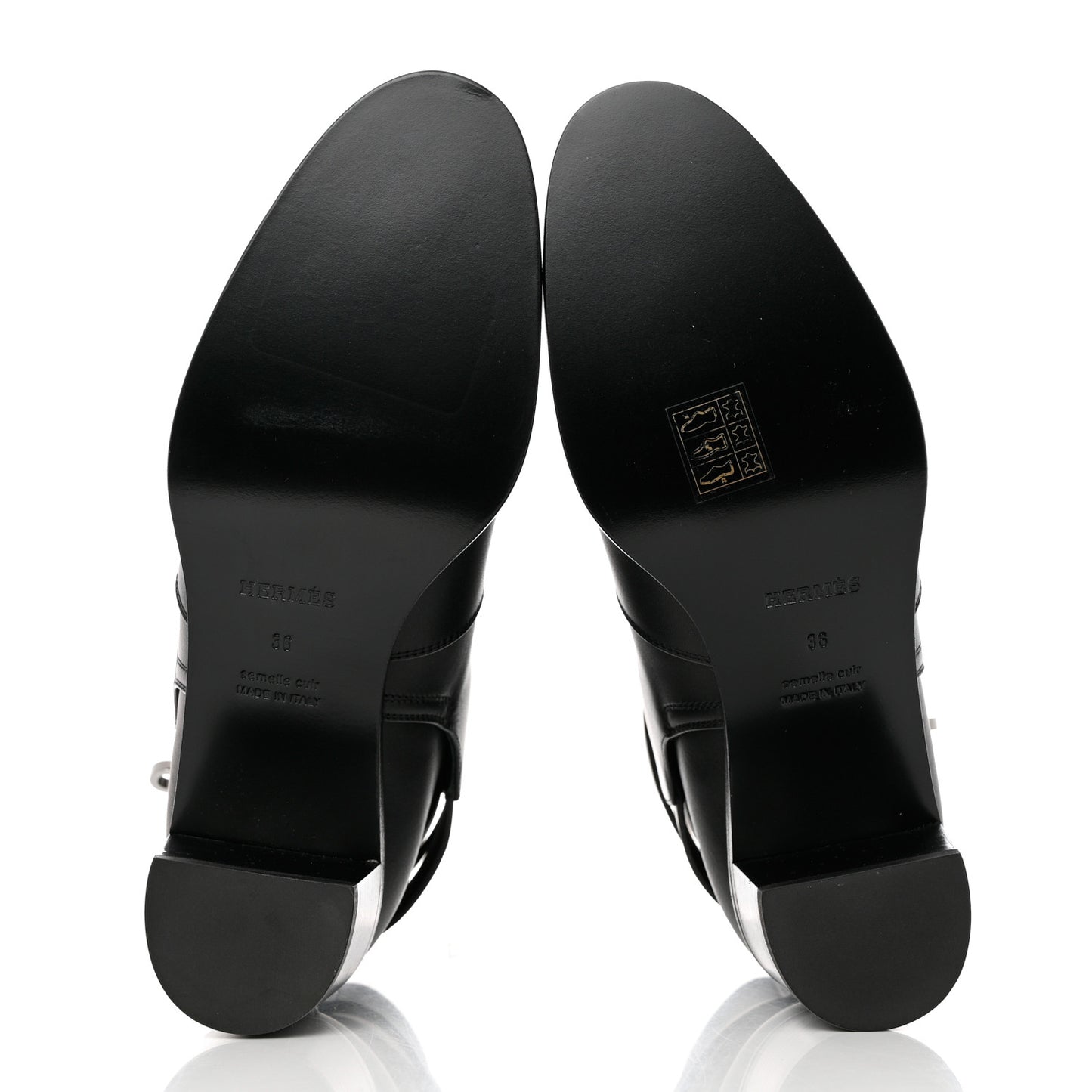 Calfskin Frenchie 50 Ankle Boots 36 Black