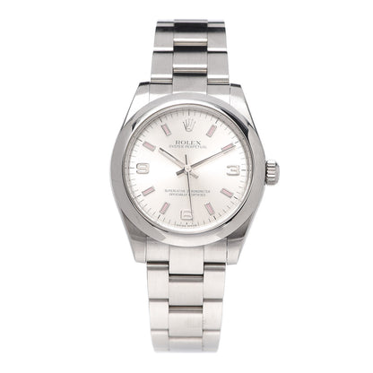Rolex Stainless Steel 31mm Oyster Perpetual Watch Pink Index 177200 1 of 6