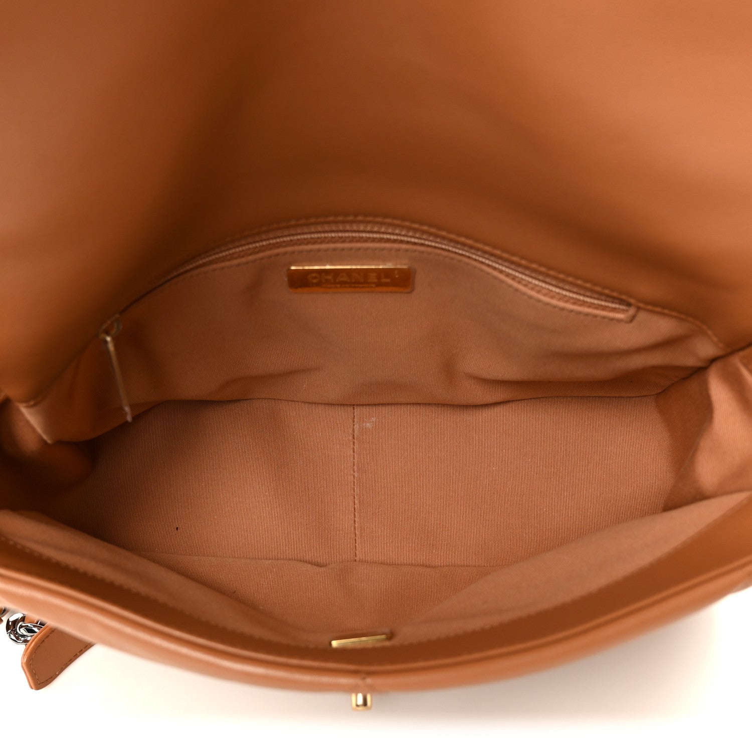 Chanel Lambskin Quilted Large Chanel 19 Flap Brown 5 of 11