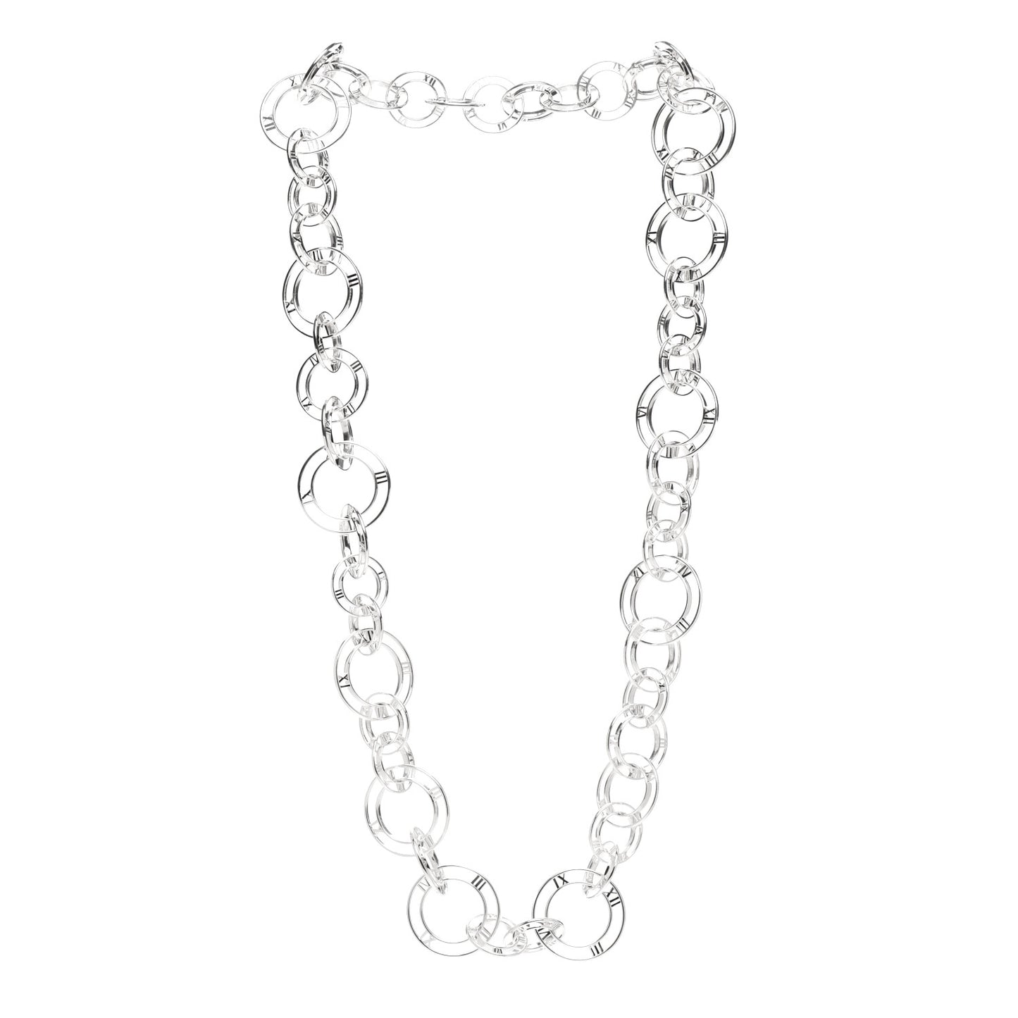 Sterling Silver Atlas Link Necklace