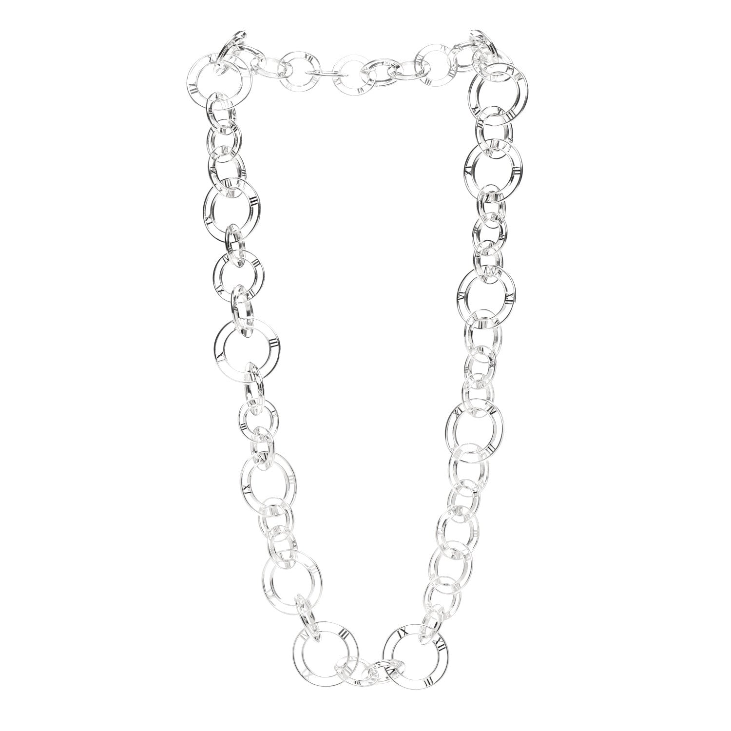 Tiffany Sterling Silver Atlas Link Necklace 3 of 5