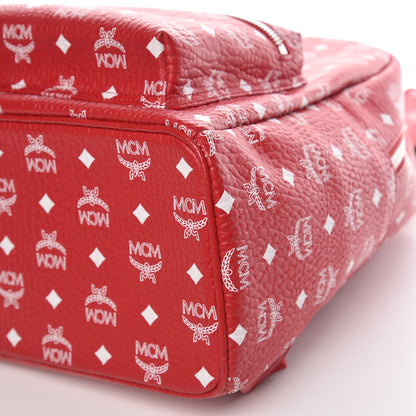 MCM Visetos Medium Stark Backpack Red White 12 of 13