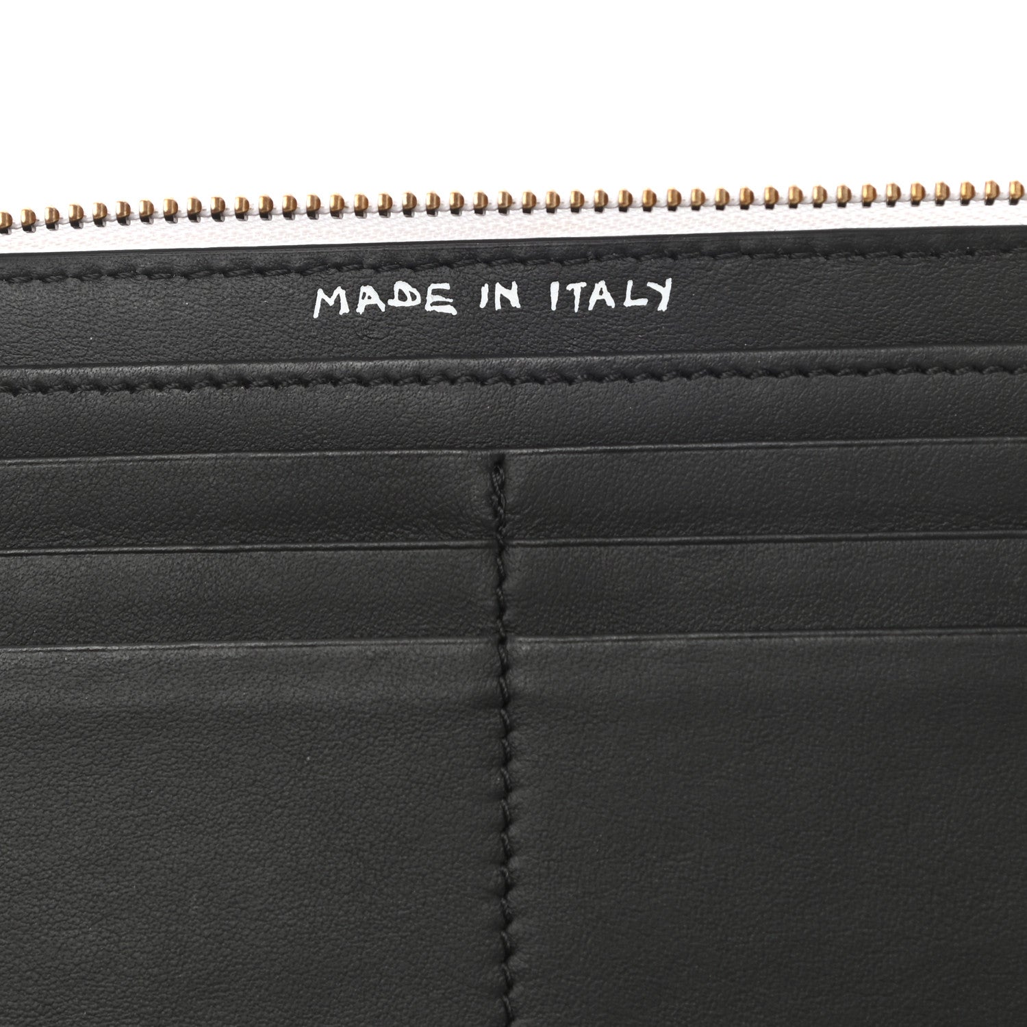 Burberry Calfskin Print Zip Around Wallet Multicolor White 7 of 7