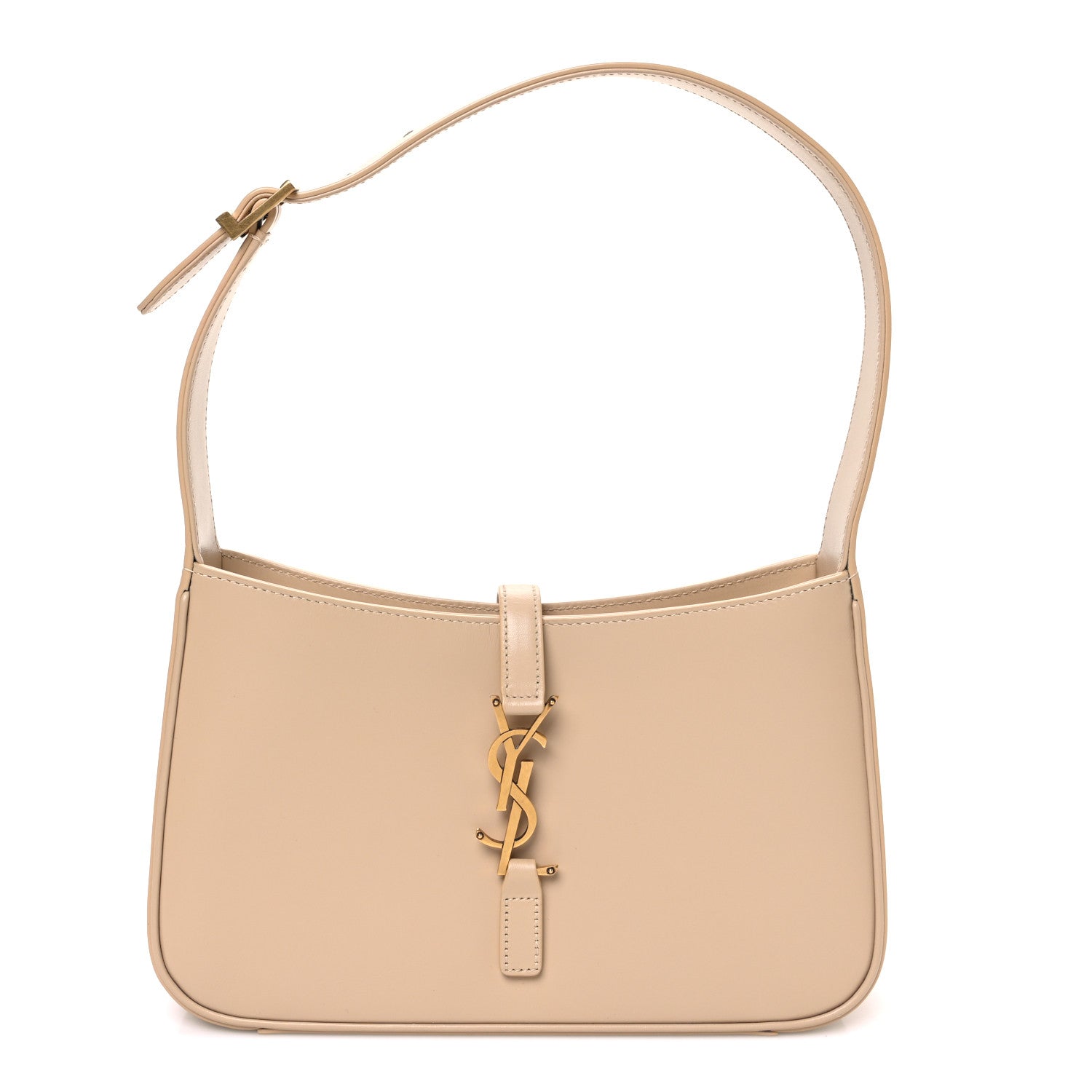 Saint Laurent Smooth Calfskin Le 5 A 7 Hobo Dark Beige 1 of 10